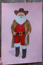 Load image into Gallery viewer, Cowboy Santa Framed Original
