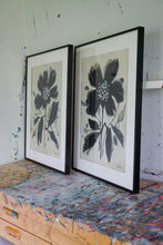 Load image into Gallery viewer, Black Floral Diptych
