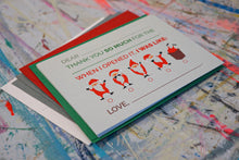 Load image into Gallery viewer, Fill-in-the-Blank Christmas Thank You Cards
