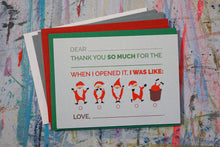 Load image into Gallery viewer, Fill-in-the-Blank Christmas Thank You Cards
